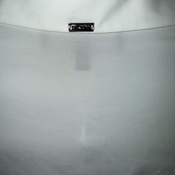 NWT $595 St. John Sport Techno Button Down Stretch Shirt Jacket Navy Size M - Picture 7 of 7